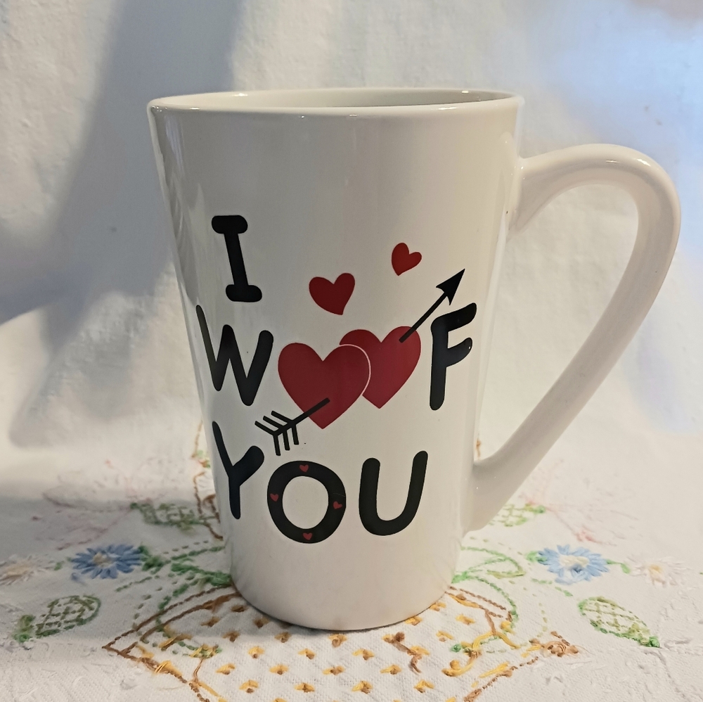 Dan Dee International Tall, "I Woof You" Coffee Cup